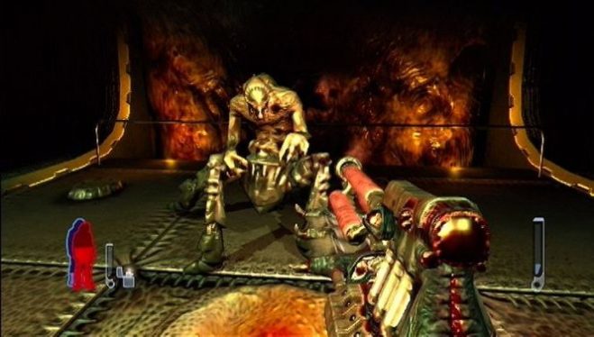 De a bossoktól sem voltam különösen elájulva: a tagbaszakadt centurion feje pontosan úgy néz ki, mint a predatoré, a teste pedig a Doom 3 démonaira emlékeztet.