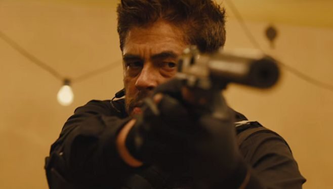 Del Toro is joined by Josh Brolin's character as the FBI agent, so we'll definitely see two familiar faces in Soldado.