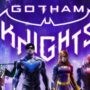 Batgirl, Nightwing, Red Hood és Robin, a főszereplők a Gotham Knights promóciós kulcsgrafikáján.