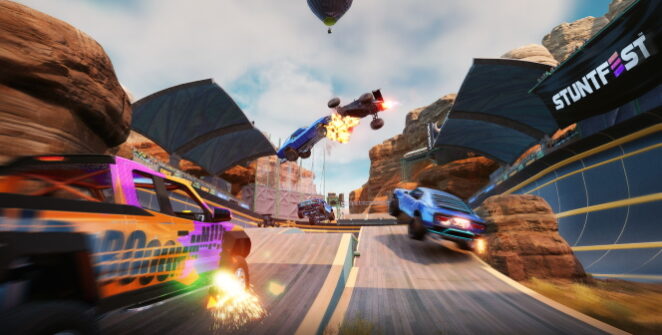 A Stuntfest - World Tour a tökéletes hitelességre törekszik: olyan mechanikákkal lep meg, ahol a játékosok például kirepülnek az autóikból.