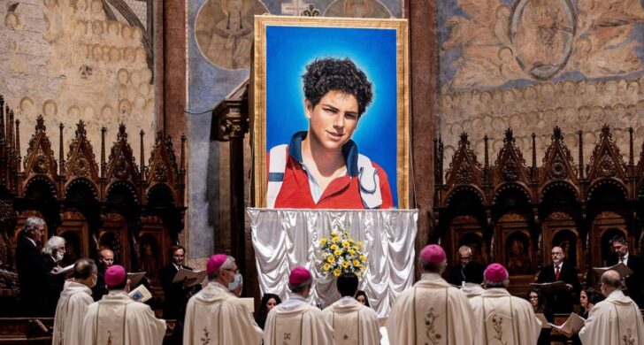 XIV. Leó pápa portréja, aki elutasítja az MI-pápa ötletét